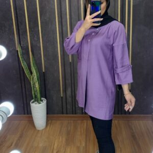 کرسپو ۳دکمه رنگ یاسی