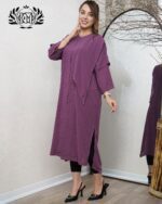 حریر ۴خونه درجه یک رنگ بنفش