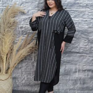 مانتو بلند بارکدی تابستانی