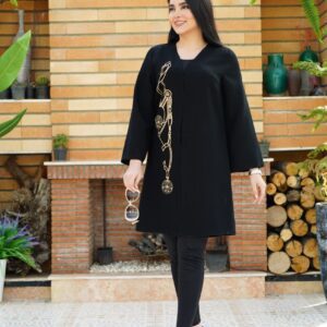 مانتو شانتون گلدوزی