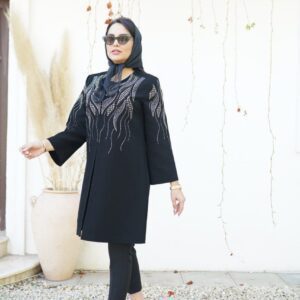 مانتو مجلسی نگین طلایی