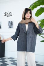 کت زنانه السا با پارچه ژاکارد ابریشمی، مناسب خرید عمده