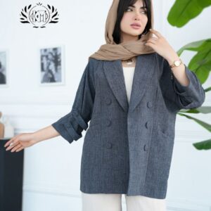 کت زنانه السا با پارچه ژاکارد ابریشمی، مناسب خرید عمده