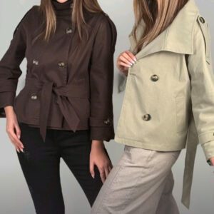 ترنچ کت کوتاه عمده مدل آدخت