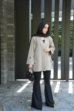 مانتو عمده پاییزه مدل پادینا فری سایز قد 75