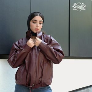 کاپشن چرم زنانه عمده مدل تبسم پک 4 تایی