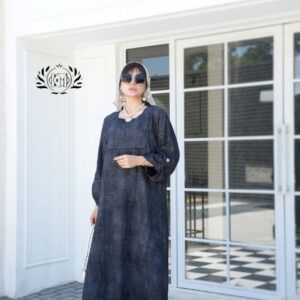 مدل کفتان سایز بزرگ زنانه شیندل کرم تیره