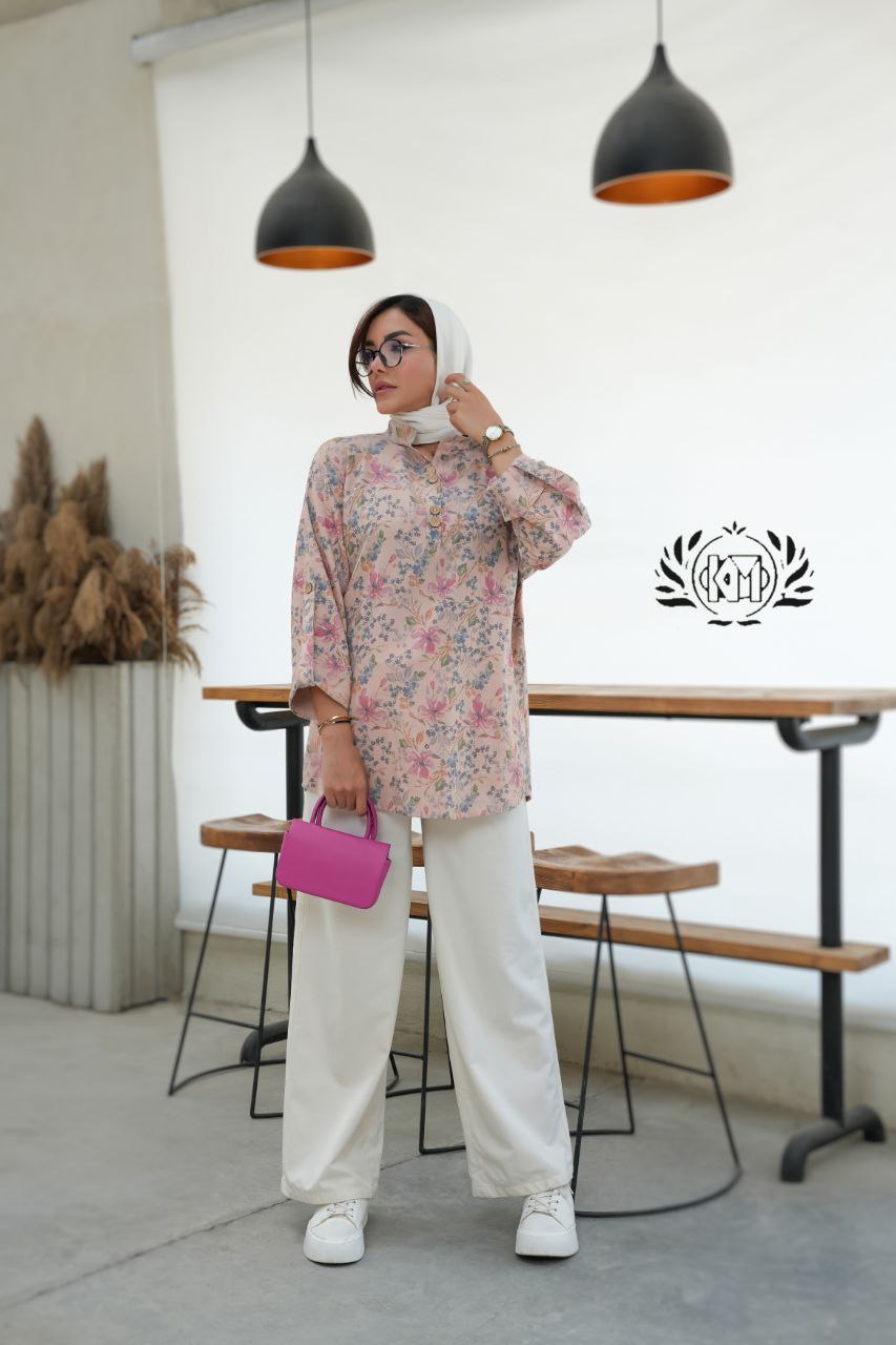 مانتو زنانه طرحدار مدل الیانا