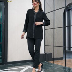 پیراهن محرمی شانتون اندونزی توپی رنگ مشکی