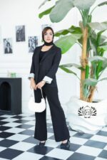 کت زنانه مدل پالیز کد ۵۰۰ با پارچه صوفیا کجراه ژاکارد