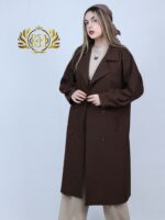 مانتو عمده بلند ستایش - رنگ قهوه ای