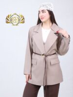 مانتو کتی عمده لینا - رنگ نسکافه ای