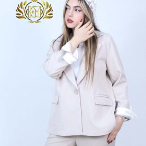 کت زنانه عمده آینیر - رنگ کرم
