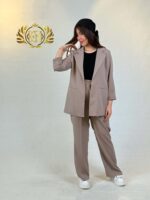 کت و شلوار زنانه عمده آدین - رنگ موشی