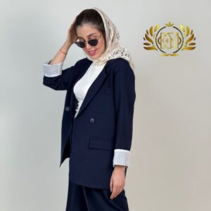 کت و شلوار زنانه عمده بارلی - رنگ سرمه ای