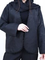 کت و شلوار زنانه عمده ترانه - نمای نزدیک رنگ مشکی
